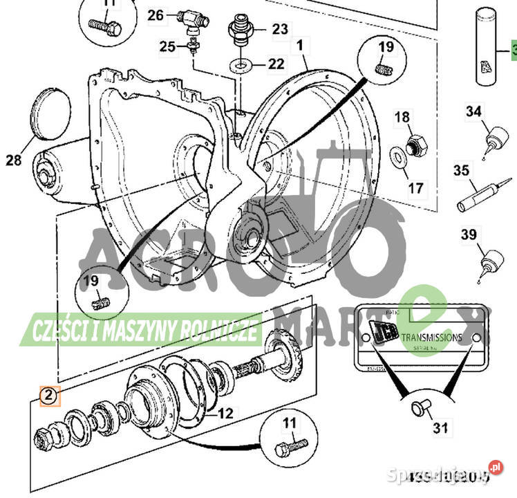 45910234 45910234 ZESTAW NAPRAWCZY PRZEKŁADNI dolnośląskie Wichrów