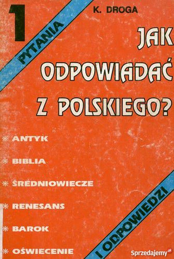 ODPOWIADAĆ Z POLSKIEGO 1 KDROGA kujawsko-pomorskie Grudziądz sprzedam
