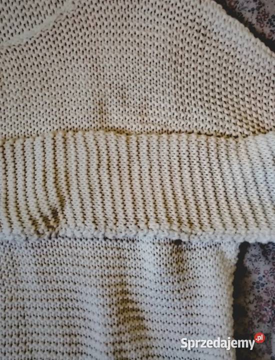 YORKER grubszy sweter oversize luźniejszy brązowy/beżowy Leszno sprzedam