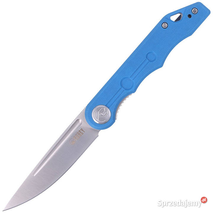 Nóż składany Kubey Mizo Blue G10 Satin 14C28N by Warszawa