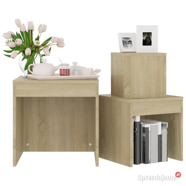 Stoliki wsuwane pod siebie 3 dąb sonoma WM808597 Warszawa