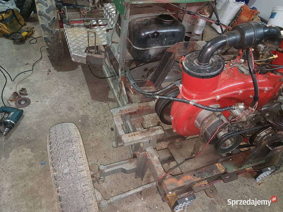 Traktorek sam silnik maluch 126p przyczepka i podkarpackie Krosno