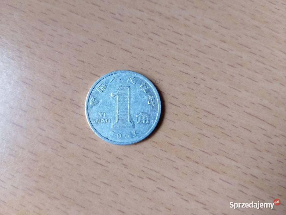 MONETA 1 JIAO z 2009 r Chiny kolekcjonerska 1 wielkopolskie Poznań