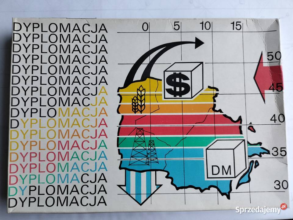 Dyplomacja gra planszowa strategiczna z PRL Gdynia