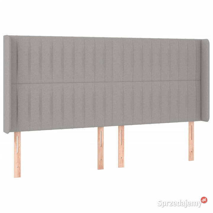 Zagłówek do łóżka z LED jasnoszary 163x16x118128 Warszawa