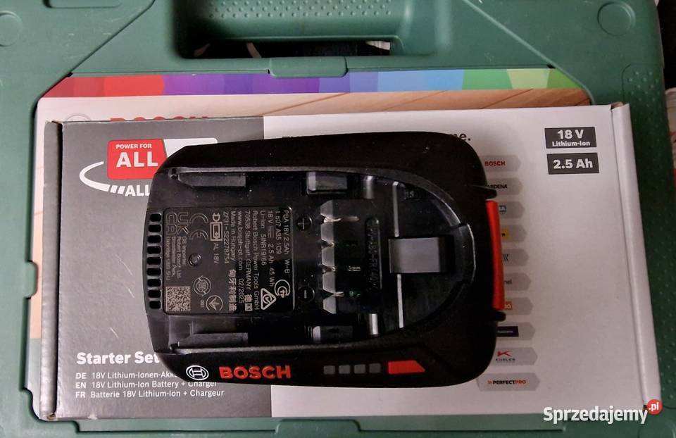 Bateria Bosch PBA 18V 25Ahładowarka Narzędzia Warszawa