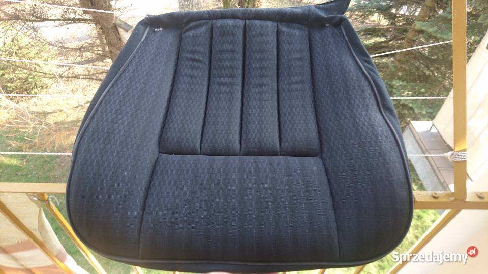 Materiał fotela siedzisko mercedes w124 czarny kratka