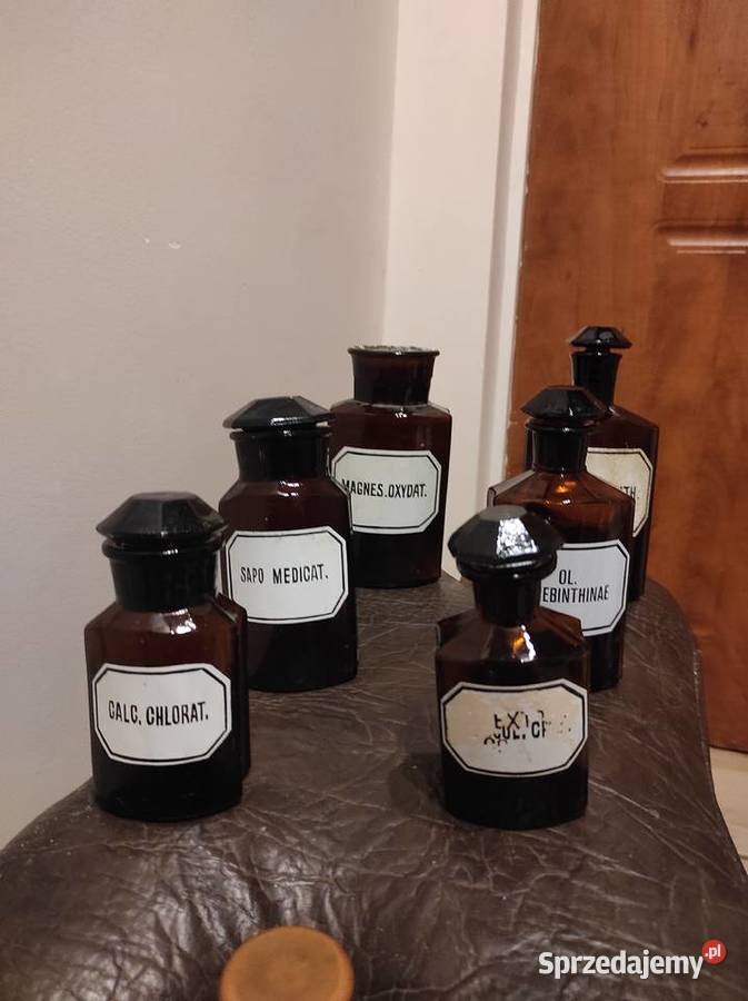 Sprzedam stare oryginalne butelki apteczne Sanok sprzedam