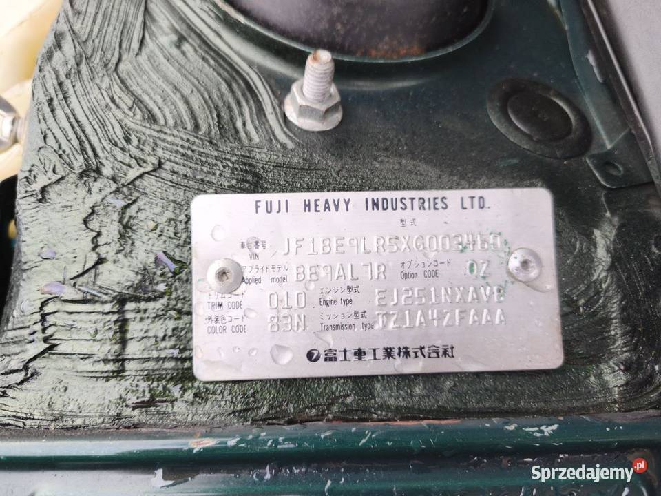 Subaru Legacy 25 GX AWD LPG Automat łódzkie Łódź