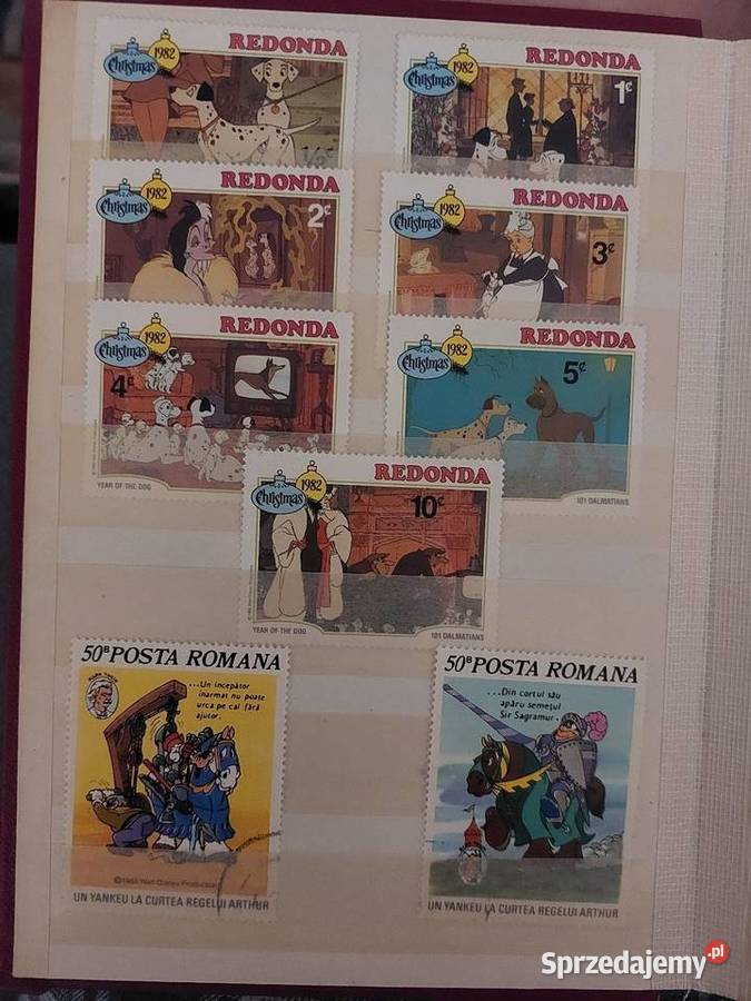 Znaczki pocztowe Disneya Bajki Filatelistyka Konin