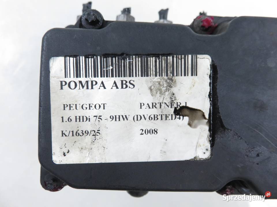 POMPA ABS PEUGEOT PARTNER I 0265800738 Układ ABS i ESP