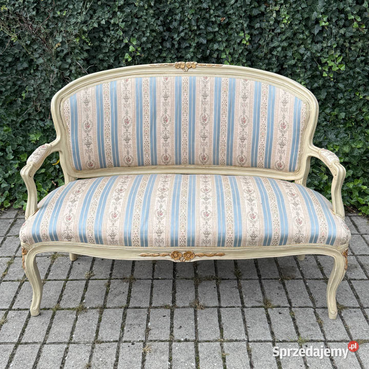 Stylowa pałacowa sofa kanapa Ludwik XVI Rokoko Meble Dobrzany