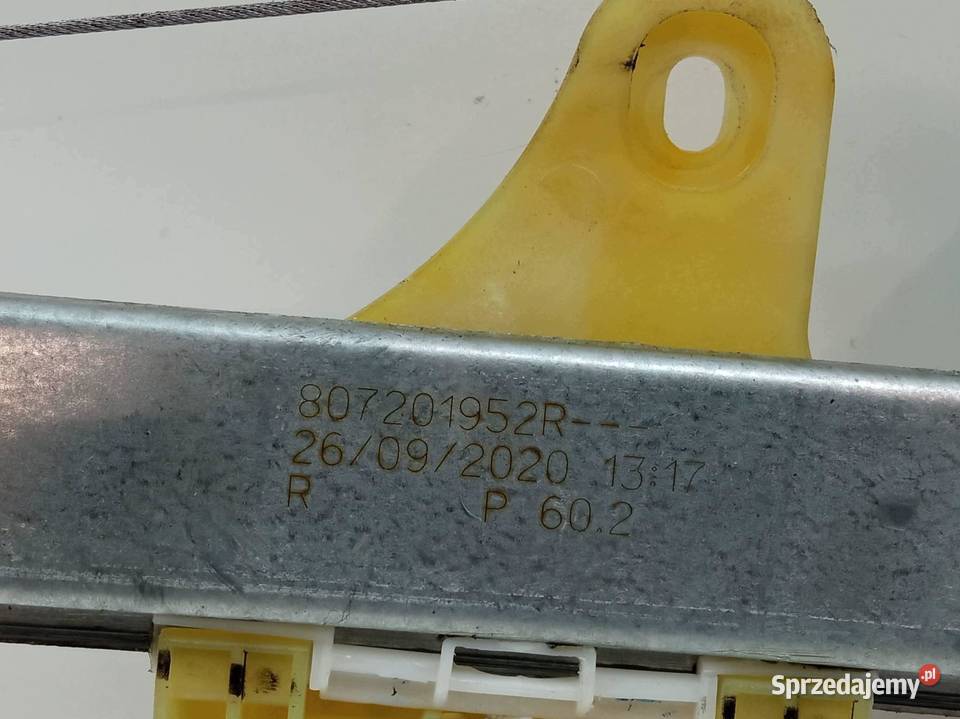 MECHANIZM SZYBY PRAWY PRZÓD 807201952R Dacia