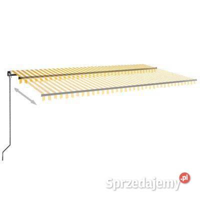 vidaXL Ręcznie zwijana markiza z LED 600x350 mazowieckie sprzedam