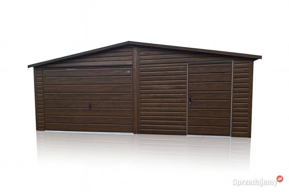 Garaż blaszany dwustanowiskowy 66 brama uchylna Włocławek