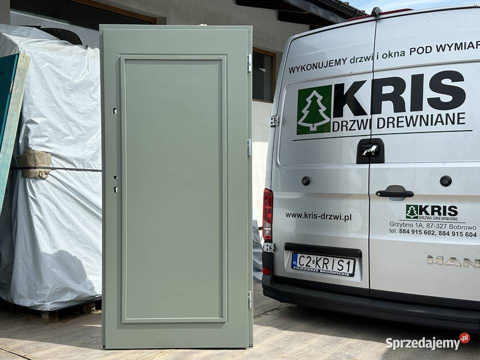 Drzwi zewnętrzne drewniane RĘKI wewnątrzklatkowe Łódź