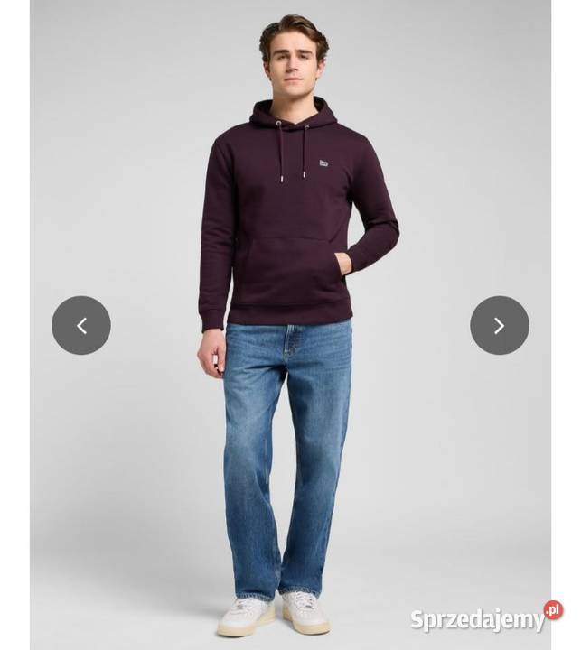Bluza LEE plain hoodie deep wine łódzkie Podkałek
