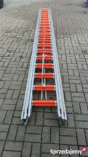 Sprzedam drabinę aluminiowa z podporami 12 m Dębie