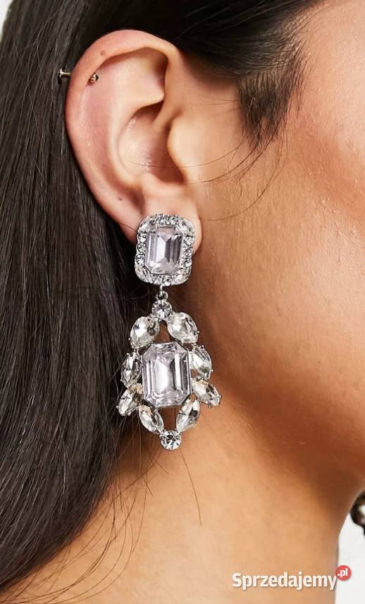 ASOS Długie Bogato zdobione kolczyki ślubne z małopolskie Kraków