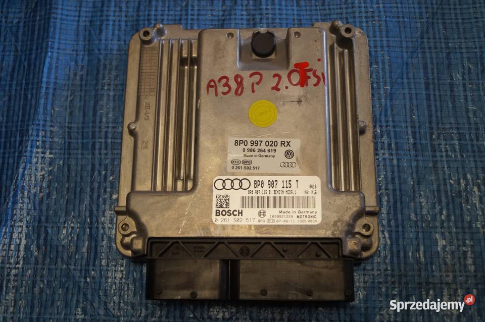 AUDI A3 8P 0408 STEROWNIK SILNIKA 8P0907115T Przemęt sprzedam