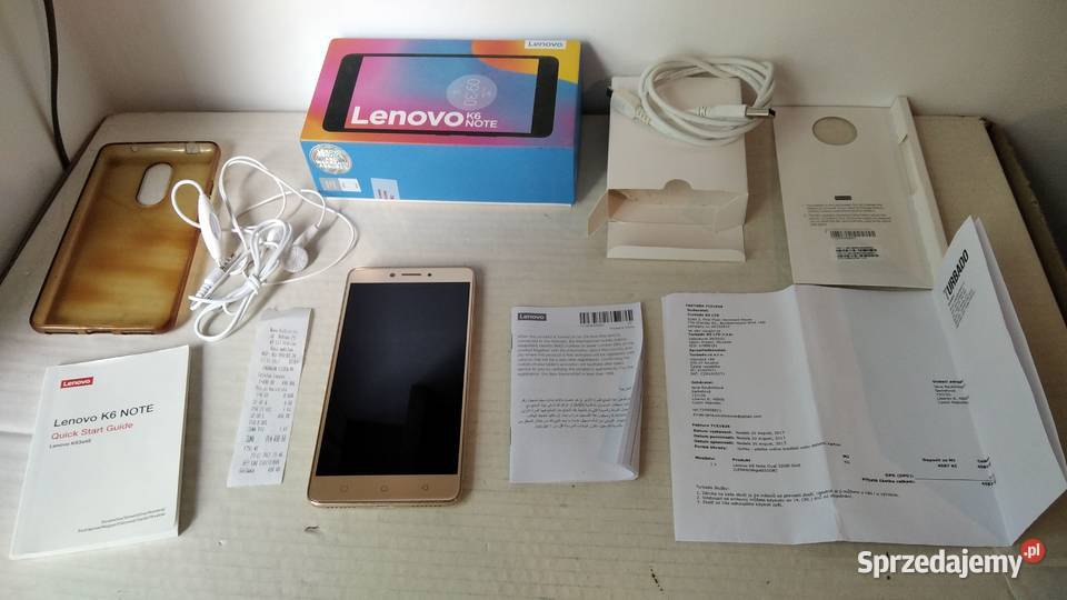 Smartfon Telefon Lenovo k6 Note Dual sim 16mpx