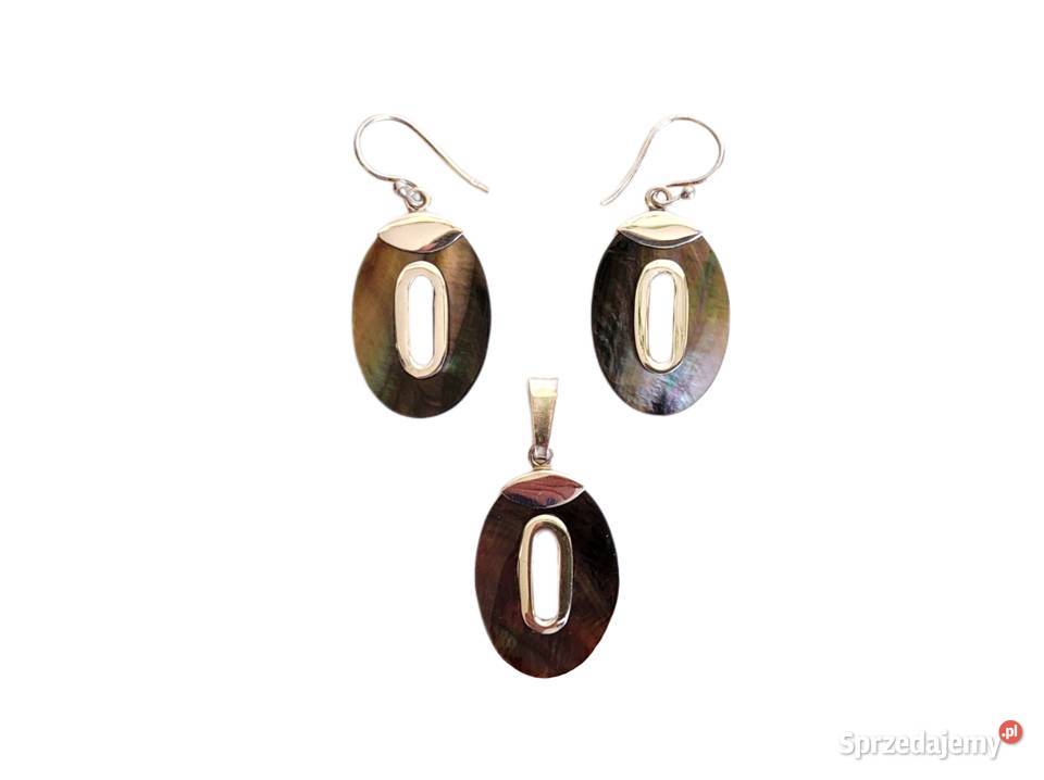 7575 Czarna Muszla z Tęczowym Blaskiem srebro Kędzierzyn-Koźle