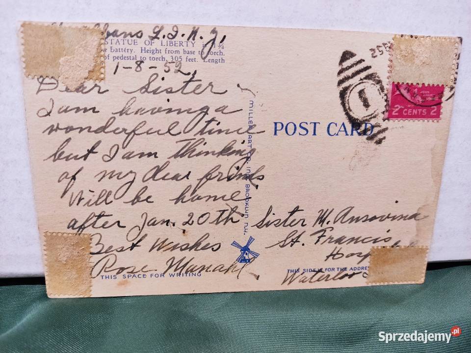 Pocztówka widokówka Statua Wolności Nowy Jork Pocztówki i karty telefoniczne Głuchołazy