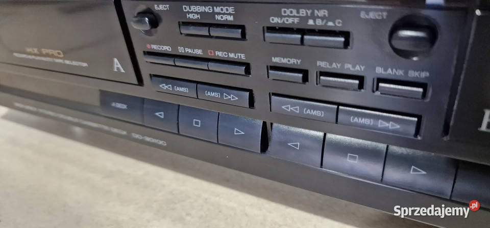 Magnetofon Sherwood dwukasetowy deck DD3010C Międzychód