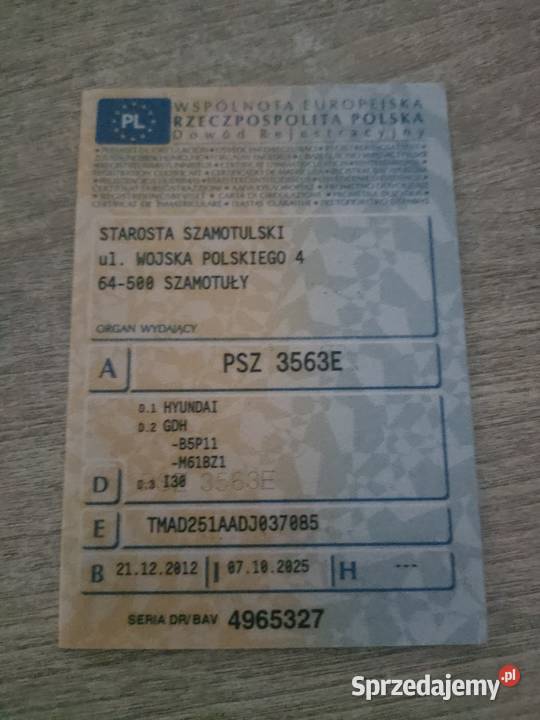 Sprzedam Hyundai i30 Zarejestrowany w Polsce i30 Samochody osobowe wielkopolskie