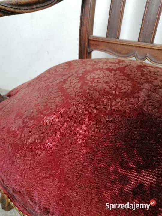 Stary ludwikowski fotel do biurka małopolskie