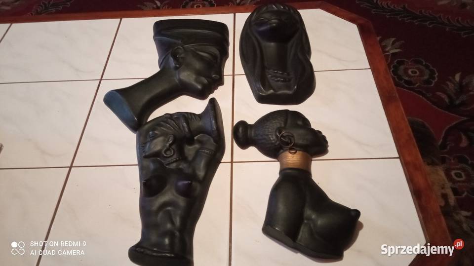 4 figurki gipsowe do zawieszenia na ścianie dolnośląskie