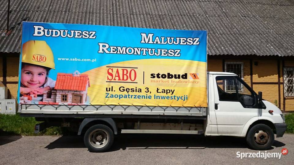 Plandeka samochodu dostawczego z reklamą Białystok reklama