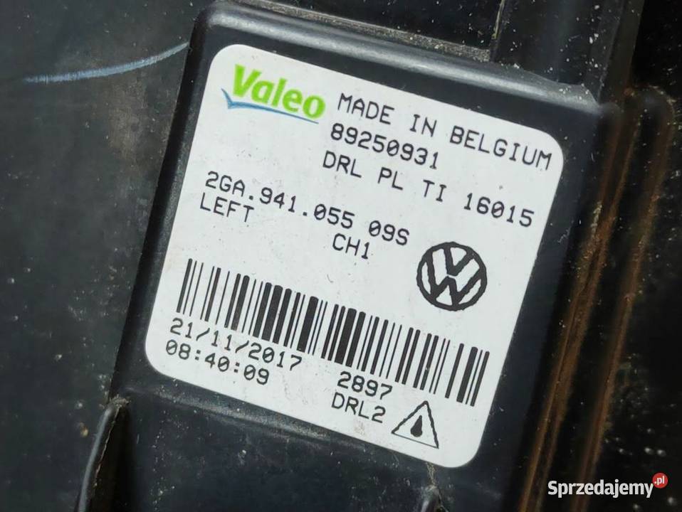 VW TRoc Lampa Halogen Lewy DRL LED 2GA94105509S wielkopolskie Pleszew