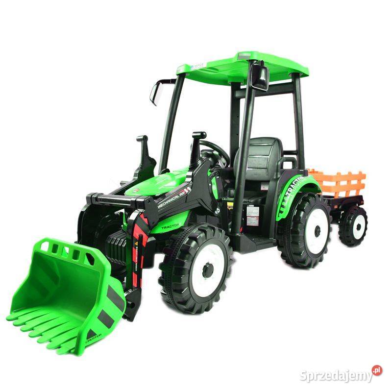 OLBRZYMI TRAKTOR NA AKUMULATOR Z PRZYCZEPĄ 24 V Toruń