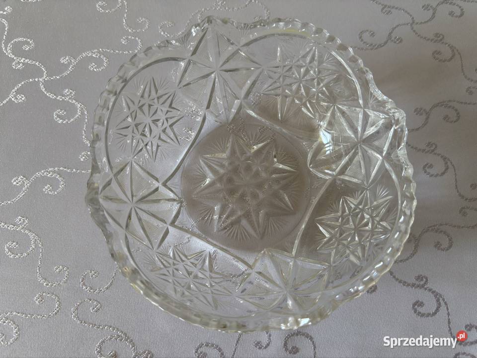 Kryształowa Misa PRL Vintage Klasyka Na Owoce Czerwionka-Leszczyny
