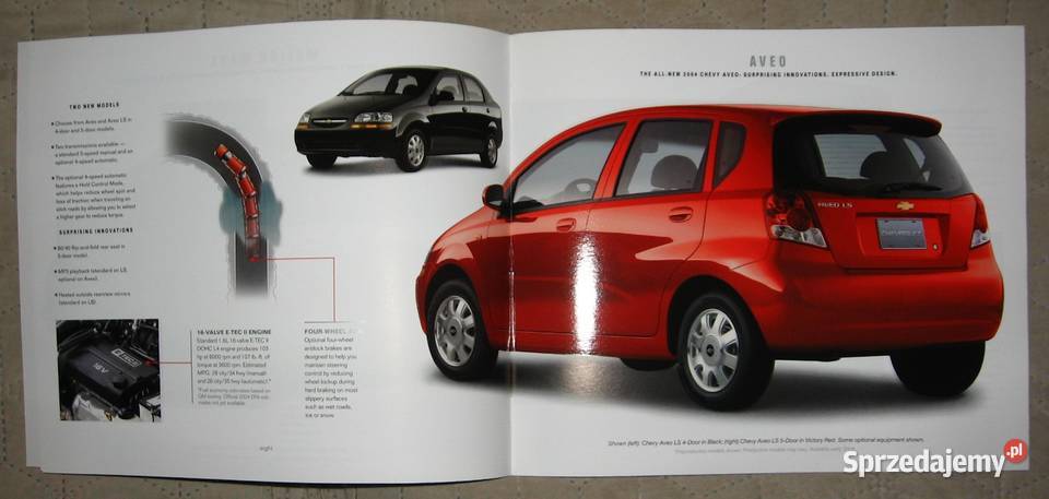 Chevrolet Cars 2004 prospekt katalog