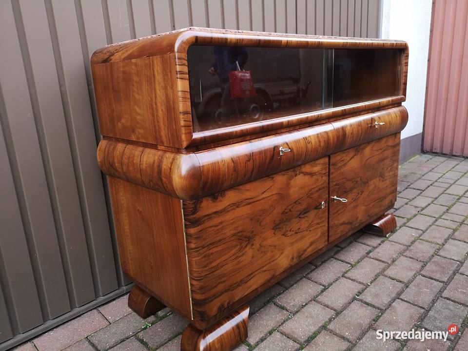 Komoda Pomocnik ARTDECO Orzech Stara Antyk Swarzędz