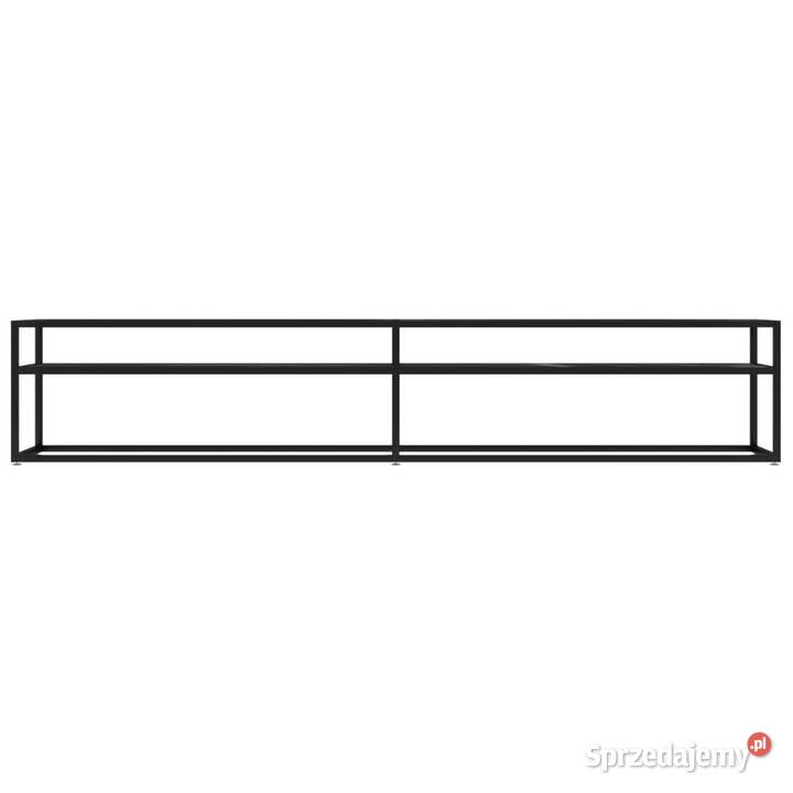 Szafka pod TV czarny marmur 220x40x405 szkło Warszawa