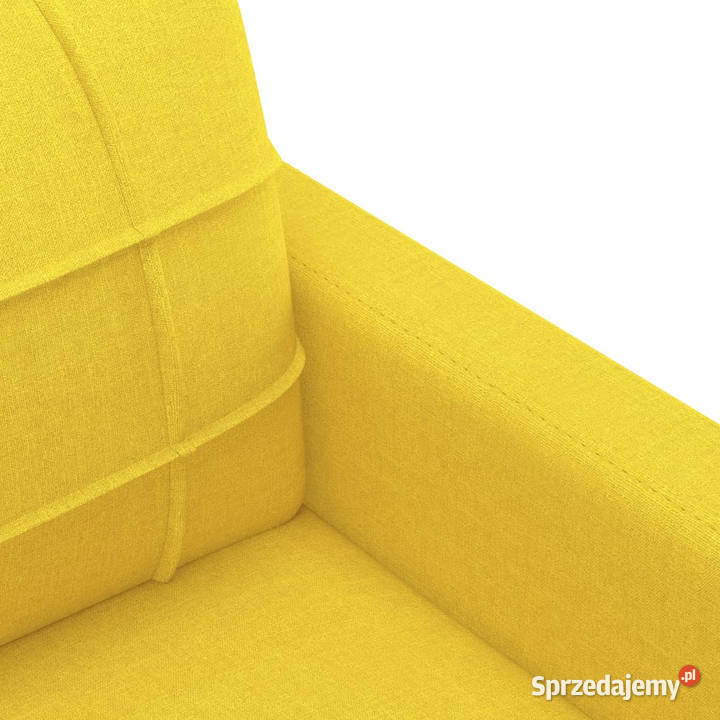 Sofa 3osobowa jasnożółta 180 tapicerowana mazowieckie
