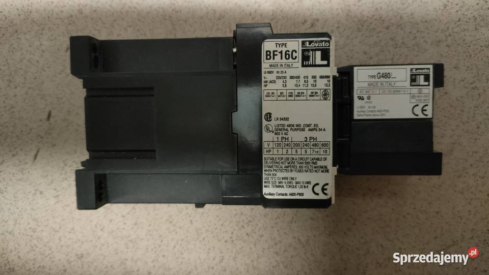 Stycznik mocy Lovato Electric model G480 Szczecin