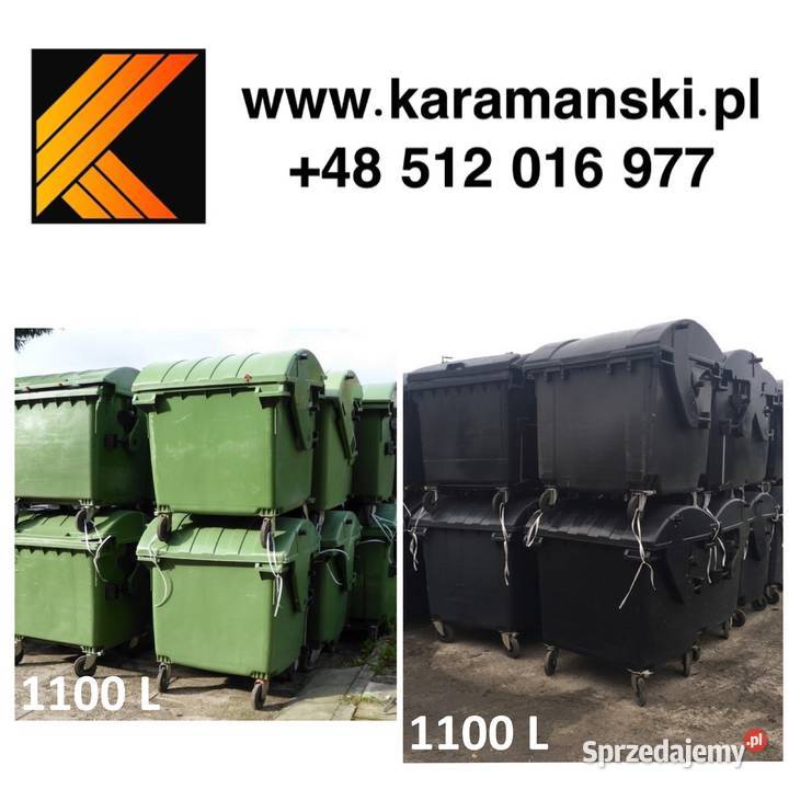 240 L używane pojemniki na odpady 120 L 660 L