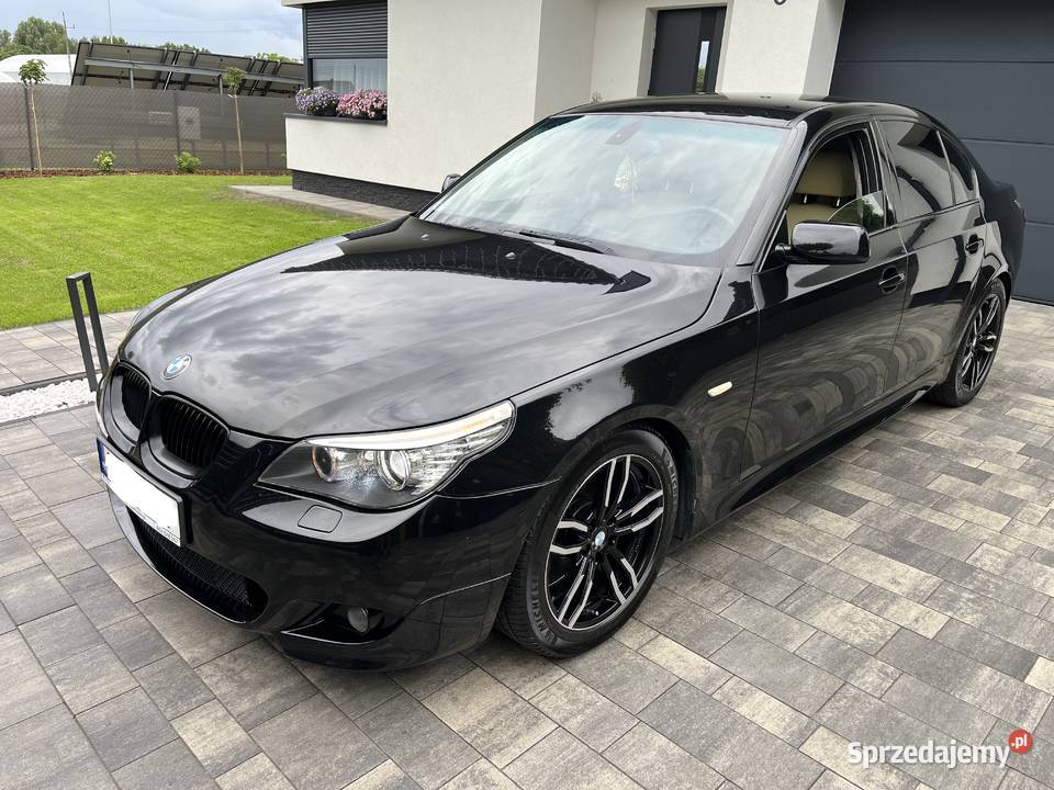BMW E60 525D Mpakiet Czarna Sedan Manual kujawsko-pomorskie Toruń