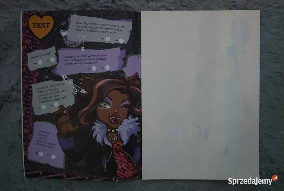 Monstert High wszystko o Clawdeen 32013 Czasopisma Warszawa