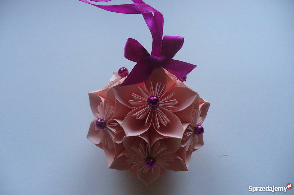 BOMBKI OZDOBY ŚWIĄTECZNE ORIGAMI KOMPLET 6 Brzozów