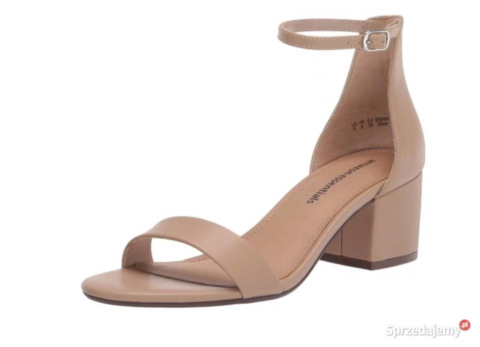 39 Sandały damskie na obcasie AMAZON ESSENTIAL 24.5cm Szczerbice