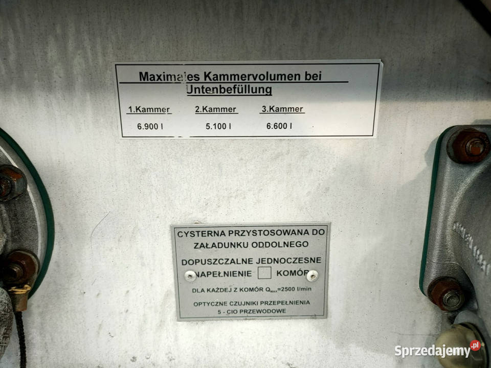 MAN TGA 26400 Autocysterna z Dystrybucją Ważne elektryczne lusterka Widełki sprzedam