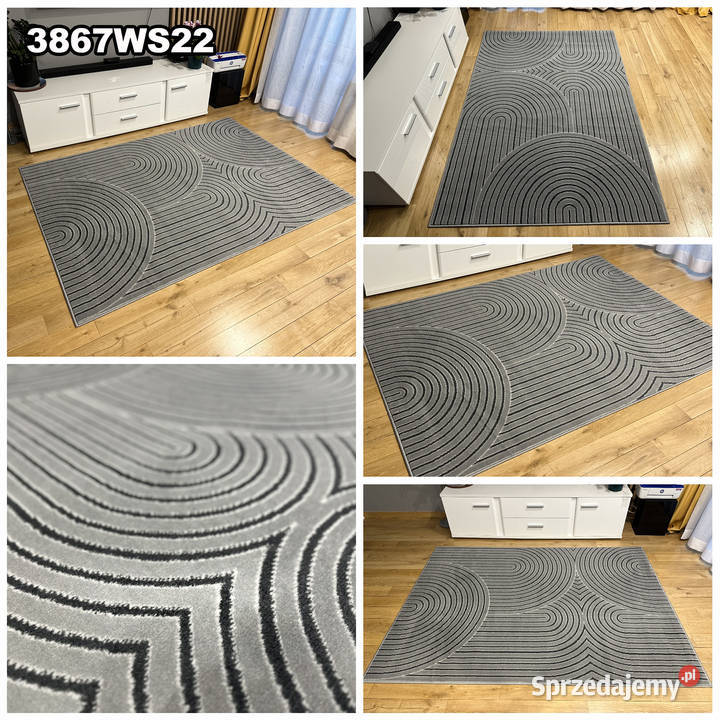 DYWAN 120x170 IDEA 3867WS22 GĘSTY WŁOS szary Białystok