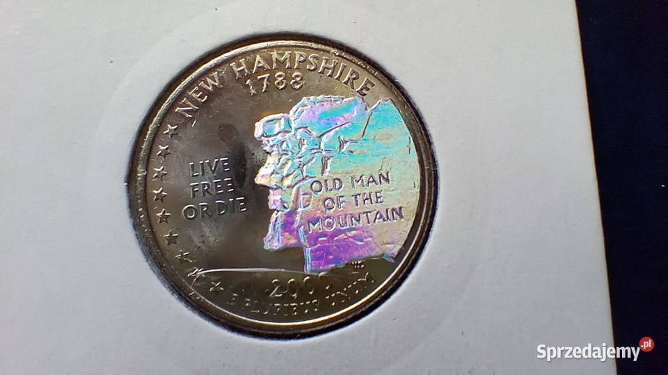 Stare monety 14 dolar 2000 Hampshere USA podkarpackie Lesko sprzedam