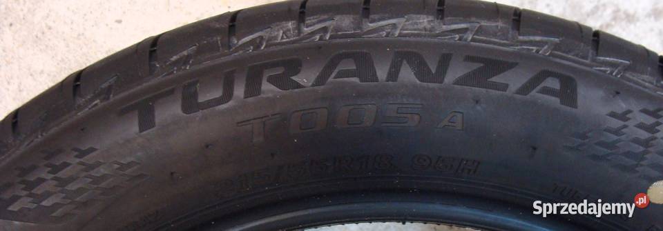 Opony Letnie BRIDGESTONE Turanza T005A 21555R18 lato lubuskie Zielona Góra sprzedam