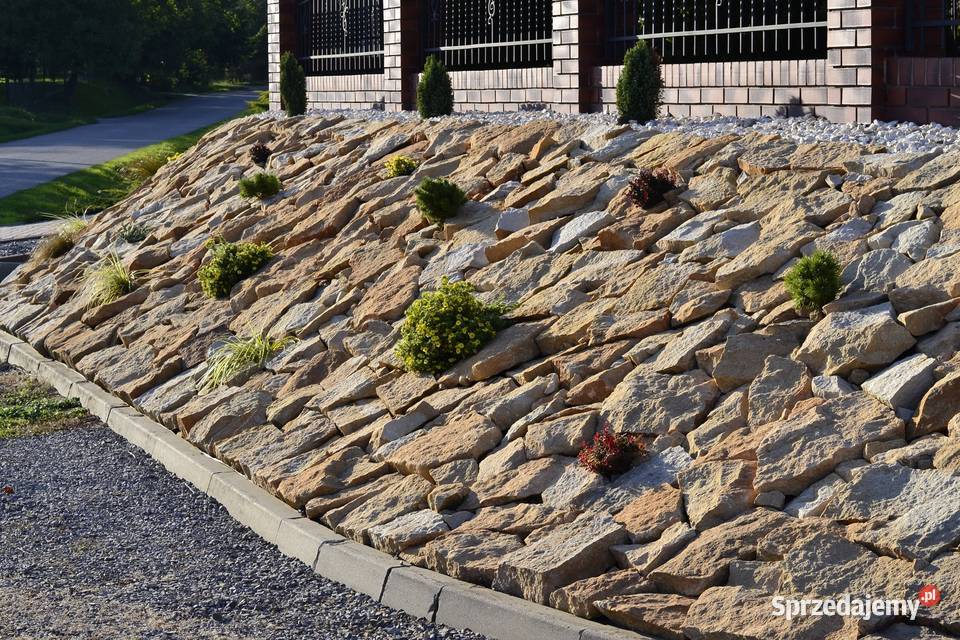 Kamień ogrodowy na ogród skalniak skarpy do